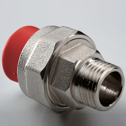 Муфта комбинир. раз. растр. ПП D50-1 1/2'НР AntiFire(красный)