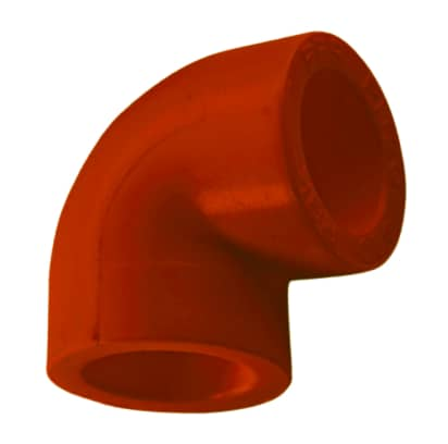 Угольник ПП 90гр. SDR 17 D 200 AntiFire(красный)