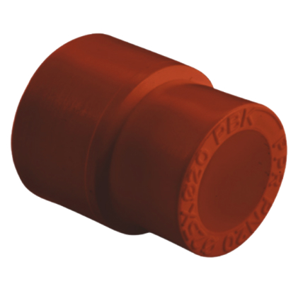Муфта ПП переходная D200-140 AntiFire (красный)