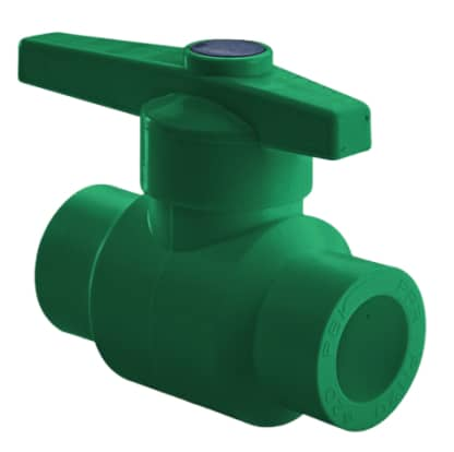 Кран шаровый ПП D32 AntiFire(зеленый)