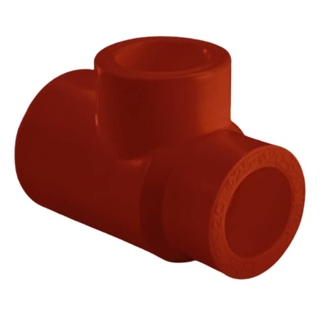 Тройник ПП переходный SDR 17 D160х90х160 AntiFire(красный)