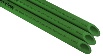 Труба PP-R FR (Fire Resistant) SDR 17 D140 L3м AntiFire(зеленый)