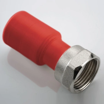 Муфта ПП с накидной гайкой D32-1' AntiFire(красный)