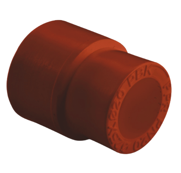 Муфта ПП переходная D200-160 AntiFire(красный)