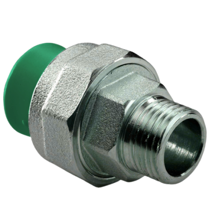 Муфта комбинир. раз. растр. ПП D50-1 1/2'НР AntiFire(зеленый)