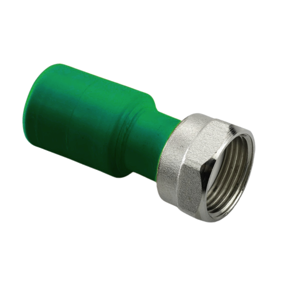 Муфта ПП с накидной гайкой D32-1' AntiFire(зеленый)
