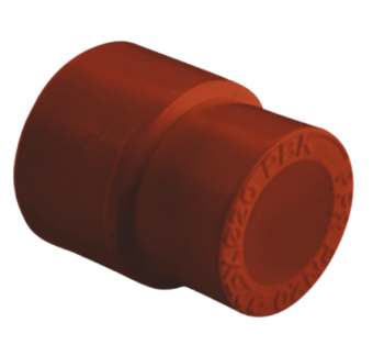 Муфта ПП переходная D200-140 AntiFire (красный)
