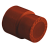 Муфта ПП переходная D250-160 AntiFire (красный)