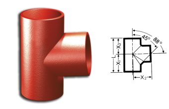 SML Тройник чугунный