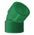 Угольник ПП 45гр. SDR 17 D160 AntiFire(зеленый)