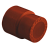 Муфта ПП переходная D75-63 AntiFire(красный)