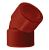 Угольник ПП 45гр. SDR 17 D200 AntiFire(красный)