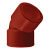 Угольник ПП 45 гр. D75 AntiFire (красный)
